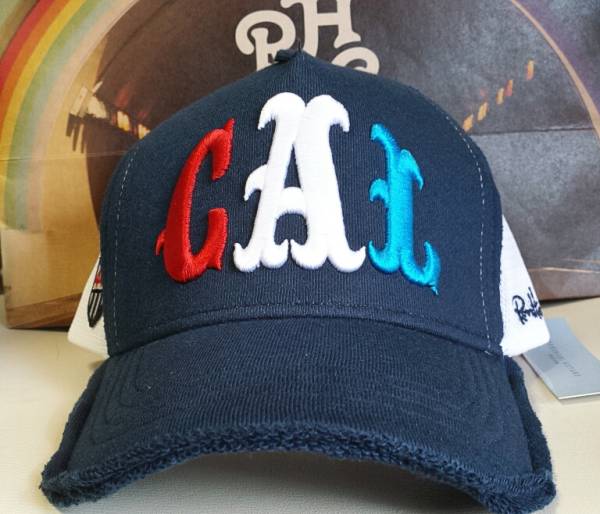 ヨシノリコタケ×ロンハーマン　コラボデニムキャップcap RHC1周年限定 ヨシノリコタケCALキャップ／ロンハーマンデニム(男性用
