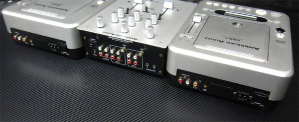 E1141○AMERICAN AUDIO Q-D1 CDS-1 CDJ ミキサーセット○DJ機器(CDJ