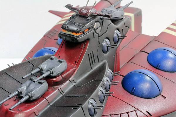 ガンダム 1/1200 ネオジオン軍軽巡洋艦ムサカ 完成品(ガンダム