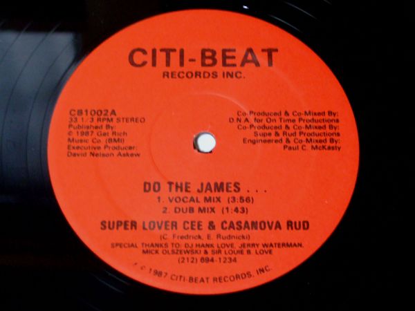 SUPER LOVER CEE★DO THE JAMES★オリジCITI-BEAT★ミドルPAUL C