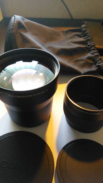 送料無料！Canon テレコンバーター TC-DC58C　LA-DC58Kセット_2