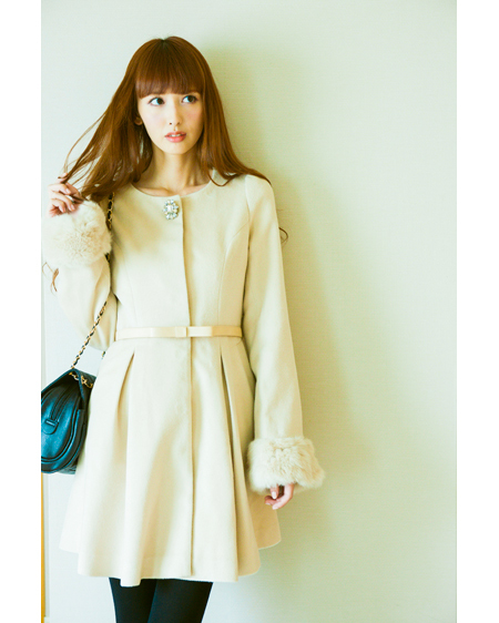 INGNIイング美人百花掲載3WAYドーリーコートファーノーカラー