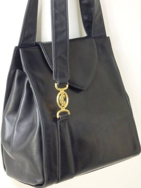 仏製 クロードジェラール claude gerard レザー 牛革 バッグ 黒