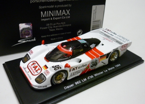 1:43 ダウアー 962 ルマン 1994 優勝 FATurbo #36 ミュージアム