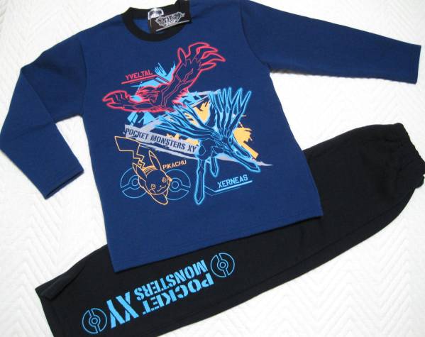 ポケモン Xy 裏起毛 パジャマ 140 紺色 140 135 144cm 売買されたオークション情報 Yahooの商品情報をアーカイブ公開 オークファン Aucfan Com