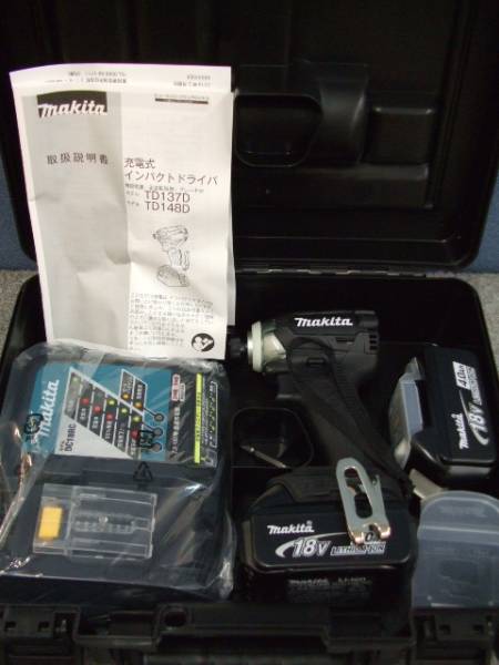マキタ/充電式インパクトドライバ TD148DRMXB/4.0Ah/18V/税込