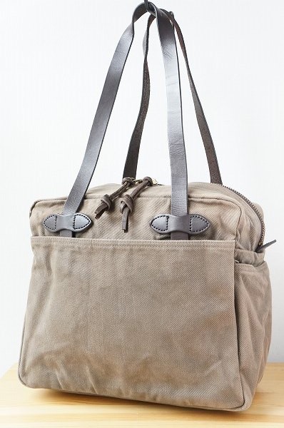 ●フィルソン キャンバス レザー ボストン バッグ グレー L29