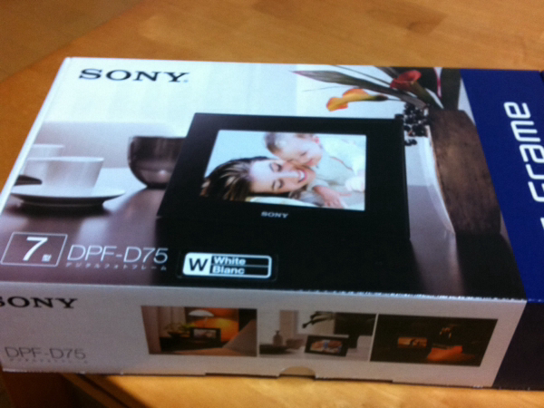 新品未使用★S-Frame DPF-D75 SONYデジタルフォトフレーム未開封