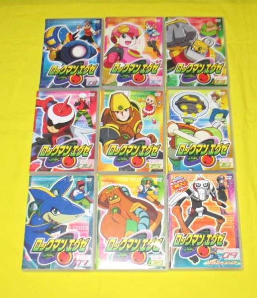 正規品【ロックマンエグゼ ファーストエリア】DVD全9巻 カード付