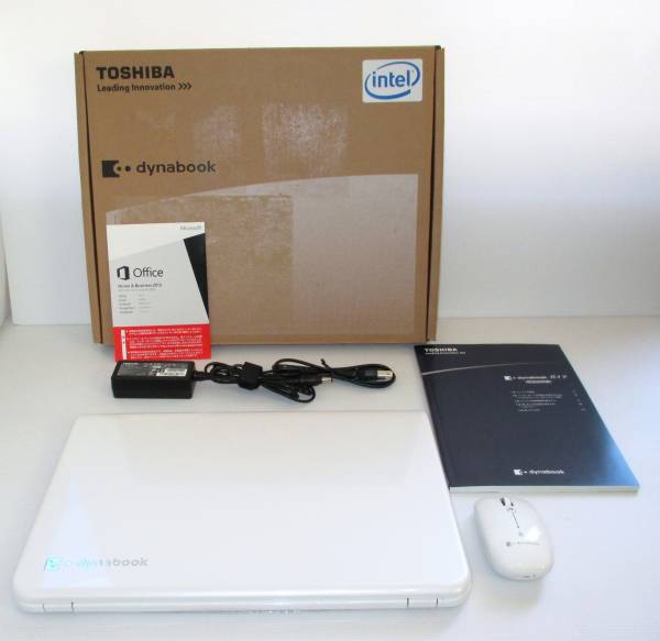新品同様!Windows8 dynabook T553/37JWブルーレイOffice2013付白