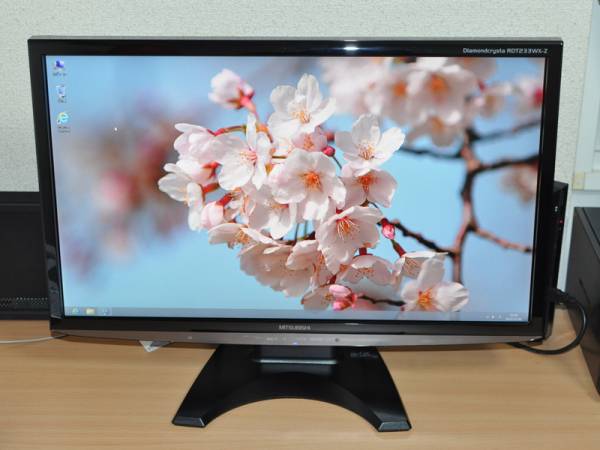 ◆三菱23型ワイド液晶モニタ・120Hz駆動IPS(RDT233WX-Z)(中古)