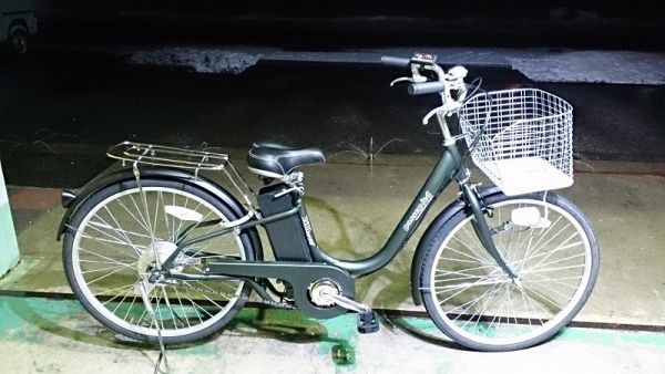 未使用撮影車トルクセンサー電動アシスト自転車つや消し深緑