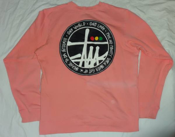 ステューシーSTUSSYスウェット トレーナーLピンク