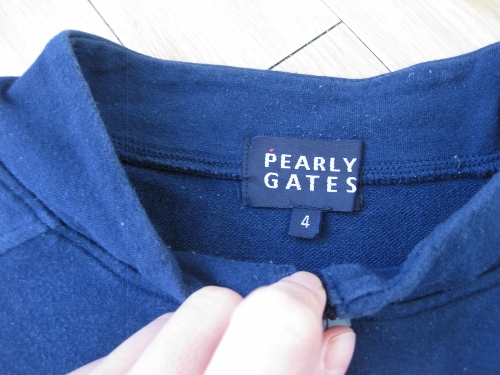 パーリーゲイツ半袖サイズ４ジップアップポケット付ゴルフ_3