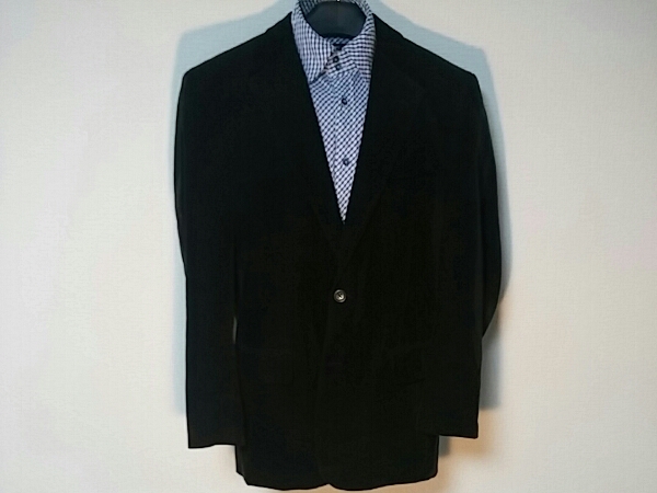 美品 バーバリー BURBERRY 黒 コーデュロイ ジャケット L 