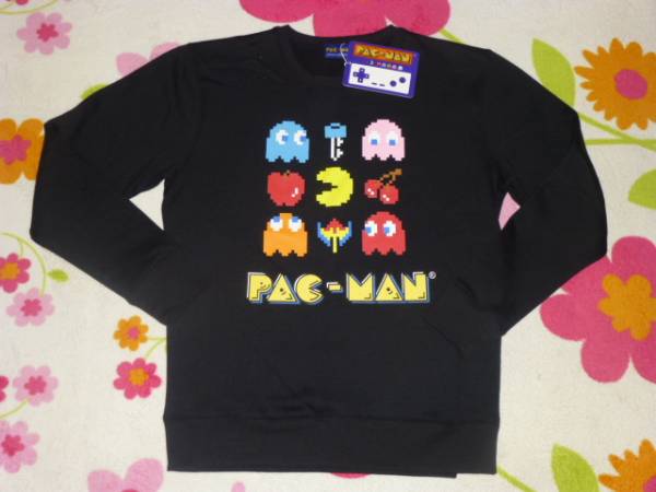 新品 希少 パックマン トレーナー スウェットLファミコン レトロ