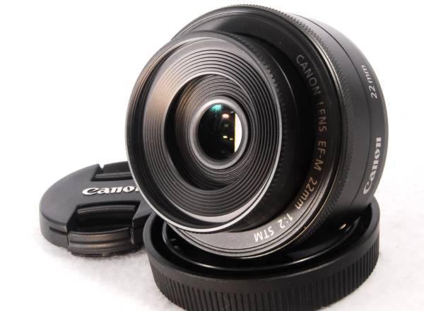 ★ほぼ新品！★Canonキヤノン EF-M 22mm F2 STM 絶好調♪