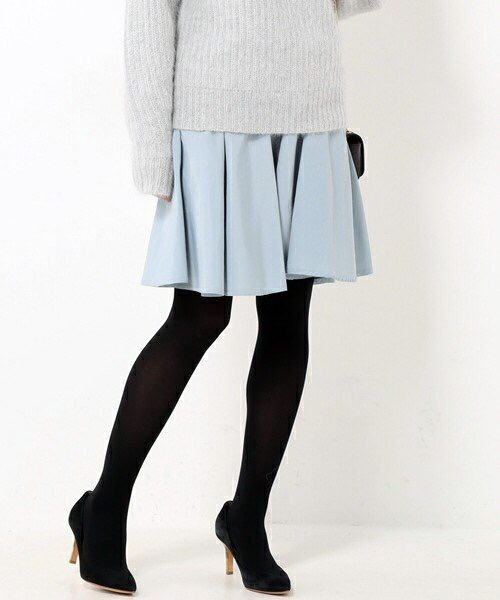 今季完売ドゥーズィエムクラス アイスブルーフレアスカート美品