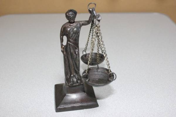 1点物　アンティーク　風　女神　天秤　計り　デコレーション