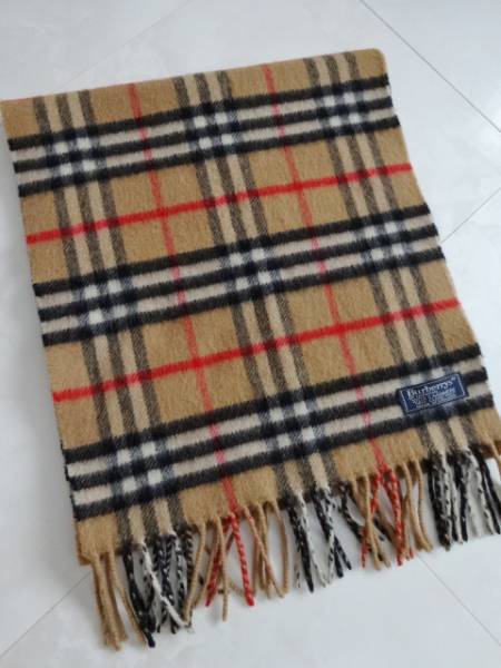 BURBERRY １００％カシミヤ チェックマフラー！！バーバリー