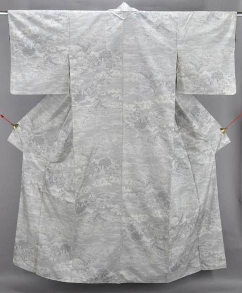 ☆着物　はなせい★正絹　　白大島　　七マルキ　　1063