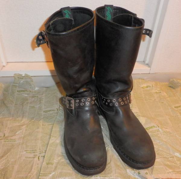 特価！GETTA　GRIP　エンジニアブーツ・ブラック whits　UK9　