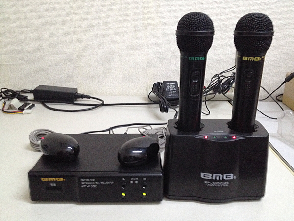 動作確認済□WT-4000レシーバーワイヤレスマイクセット□赤外線 「bmb