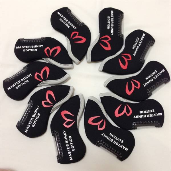 1★新品★パーリーゲイツ MASTER BUNNY★アイアンカバー10個(黒)_1