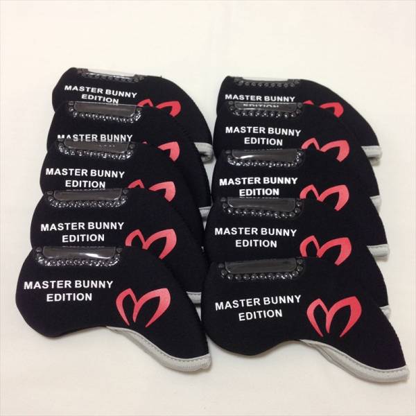 1★新品★パーリーゲイツ MASTER BUNNY★アイアンカバー10個(黒)_3