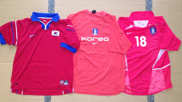 ナイキ 韓国代表 3点 98(H)，02(H) Ｍ 02(H) Tシャツ L 美品