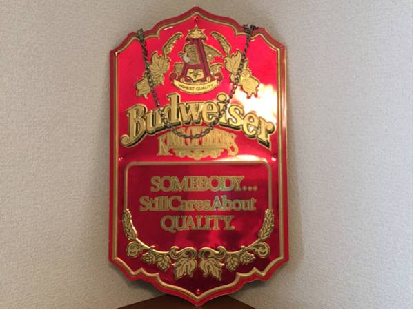 バドワイザー 吊るし看板 スチール製 看板 売買されたオークション情報 Yahooの商品情報をアーカイブ公開 オークファン Aucfan Com