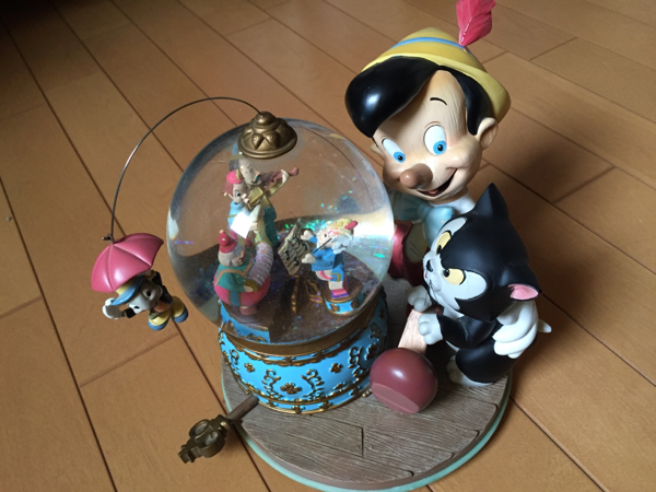 ピノキオ フィガロ スノーグローブ ディズニー アンティーク