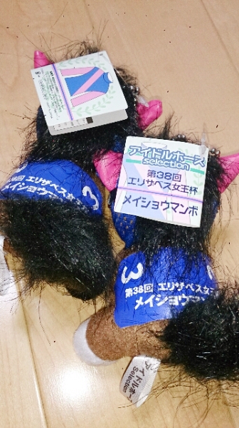 第38回エリザベス女王杯優勝馬『メイショウマンボ』のぬいぐるみ 