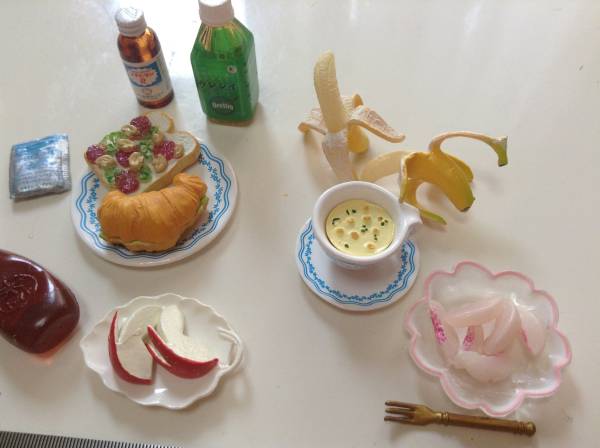 ちゃんと朝食食べていってね！！ミニチュアセット☆訳あり_3