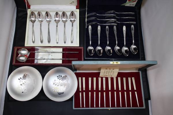 純銀杯2ヶ銀製シルバーSILVERカトラリーまとめて約676グラム美品