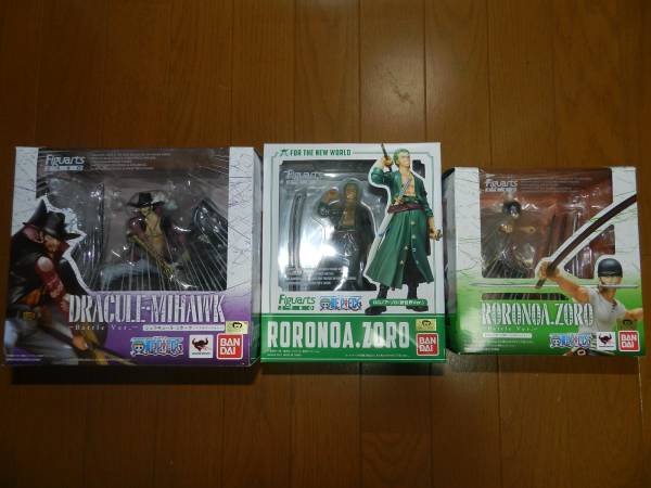 バンダイ　フィギュアーツZERO　ゾロ＆ミホーク　３体セット正規