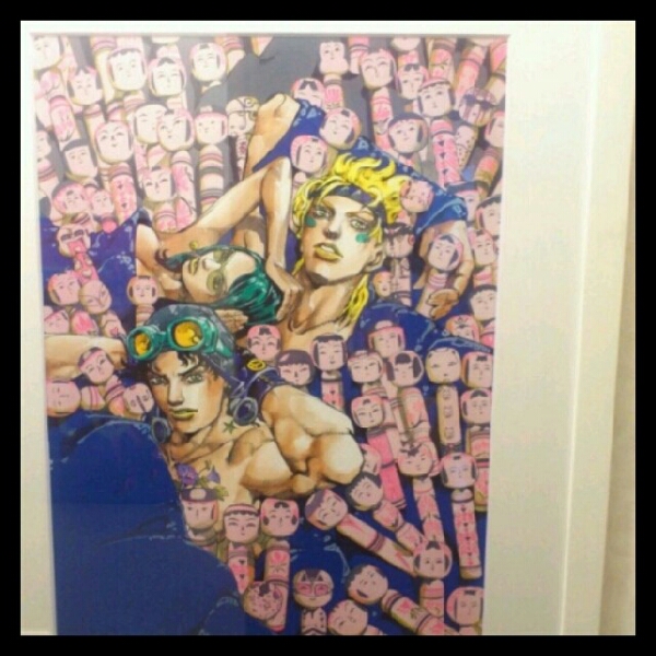 ジョジョ展 複製原画 ジョセフ&シーザー&リサリサ