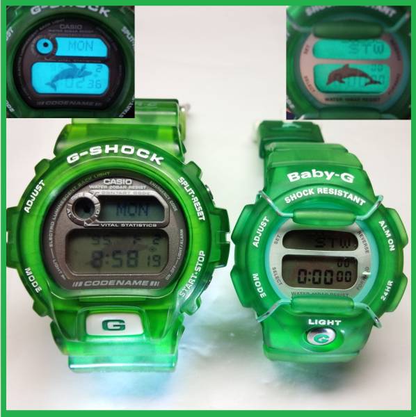 G Shock 6ｔｈ イルクジ ペア セット 緑染色カスタム G Shock 売買されたオークション情報 Yahooの商品情報をアーカイブ公開 オークファン Aucfan Com