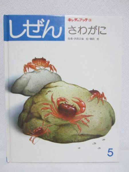 キンダーブック3 しぜん さわがに◇フレーベル館 昭和56年発行(知育