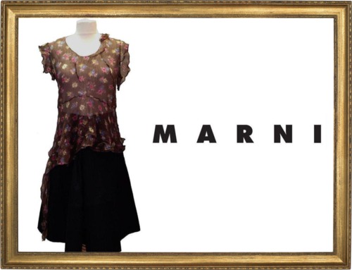愛らしい★ＭＡＲＮＩ★シルク・ブラウス