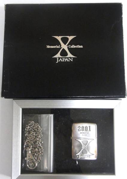 希少 X JAPAN ZIPPO 2001年/ケース付き/シリアルナンバー/さ2-56