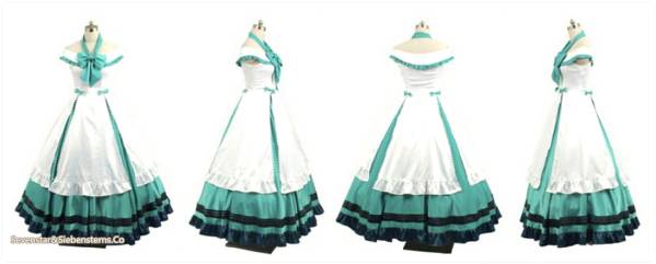 A515 VOCALOID『人柱アリス』初音ミク コスプレ衣装