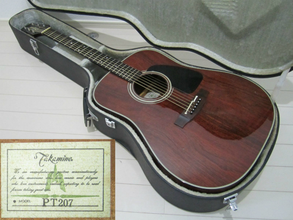 日本製 希少 ALLハワイアンコア【Takamine PT-207】ハードケース 