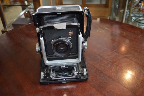 アンティーク中盤カメラ　ＷＩＳＴＡ45　蛇腹カメラ