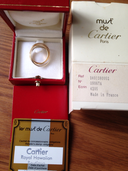 カルティエ トリニティリング保証書有り Cartier カルティエ 