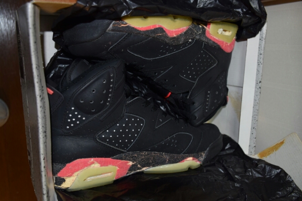 AIR JORDAN 6 オリジナル infrared ジョーダン6 9 27cm 加水分解