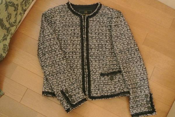 23区　LINTON　シャネルタイプ　ジャケット　34　S