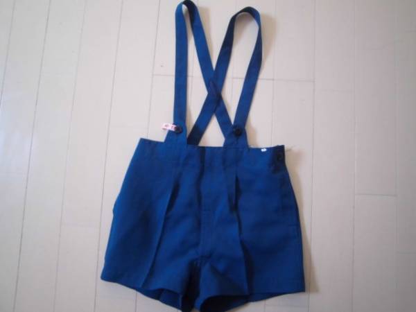 美品○幼稚園制服吊りズボンブルー青KIRINJIキリン児(110（105 