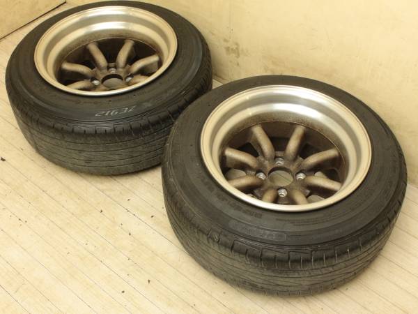 ワタナベ 8スポーク TYPE-R 深リム 14×9J 195/60R14 PCD 100(ラジアル