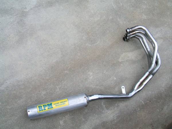 XJR400用 RPM P管 4-2-1 4HM RH02J beet外装スネークメッキ(マフラー